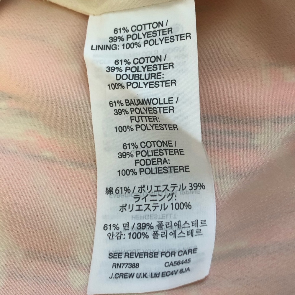 J. Crew Neon Sun-faded Tropical Sheath Dress in Pink Palm Floral - Picture 9 of 12